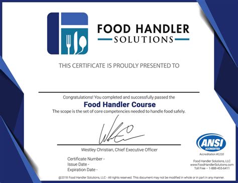 free food handlers card az